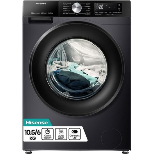 HISENSE 3S Series WD3S1043BB3 WiFi-enabled 10 kg Washer Dryer - Black