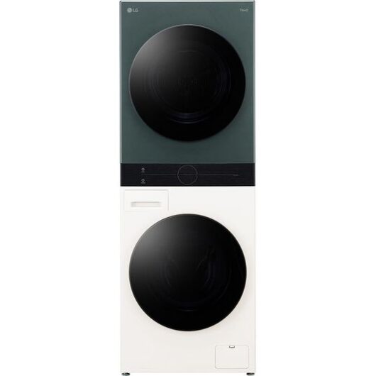LG WashTower AI Direct Drive WT1210NBTN1 WiFi-enabled 12 kg Washer Dryer - Green & Beige