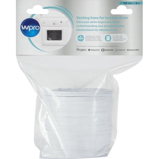 WPRO ASG310 Universal Tumble Dryer Vent Tube - 3 m