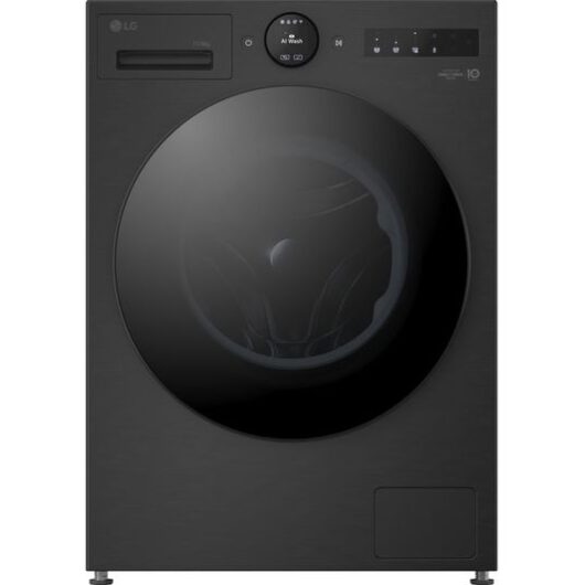 LG VX70 Series AI Direct Drive W4X7016TBB WiFi-enabled 11 kg Washer Dryer - Black