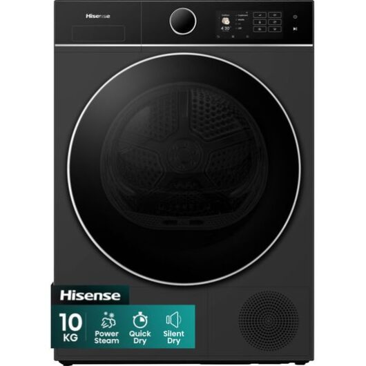 HISENSE 5i Series DH5I104BBAB WiFi-enabled 10 kg Heat Pump Tumble Dryer - Black