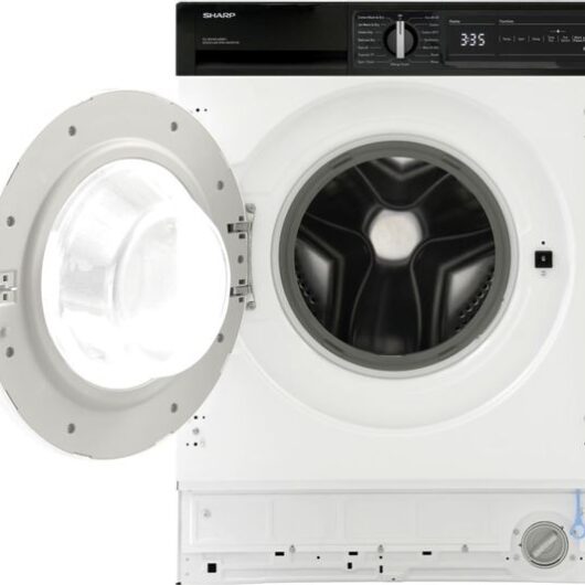SHARP ES-NDIH814BWA1-EN Integrated 8 kg Washer Dryer - White