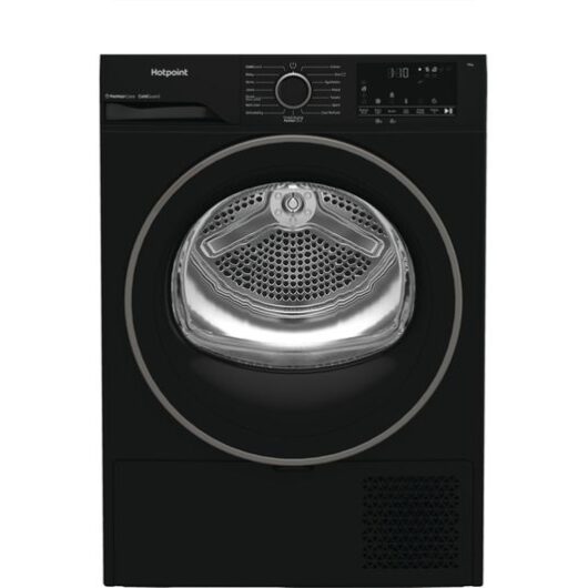 HOTPOINT PetHairCare C HD 93M BB UK 9 kg Heat Pump Tumble Dryer - Black
