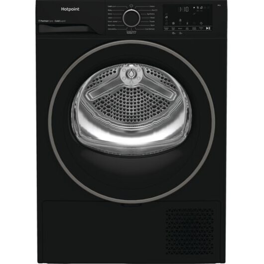 HOTPOINT PetHairCare C HSD 82M BB UK 8 kg Heat Pump Tumble Dryer - Black