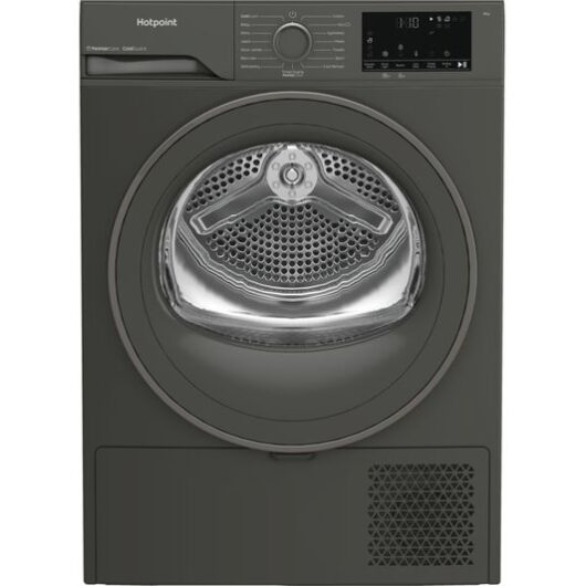 HOTPOINT PetHairCare C HSD 82M GG UK 8 kg Heat Pump Tumble Dryer - Dark Grey