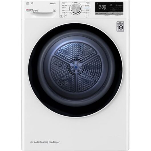 LG V7 FDV709W WiFi-enabled 9 kg Heat Pump Tumble Dryer - White