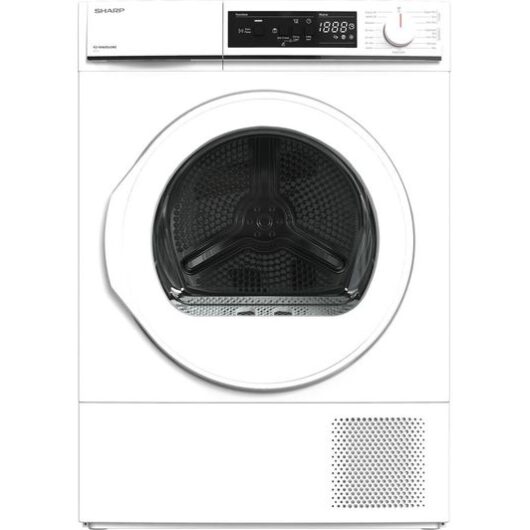 SHARP KD-NHA8S6GWE-EN 8 kg Heat Pump Tumble Dryer - White