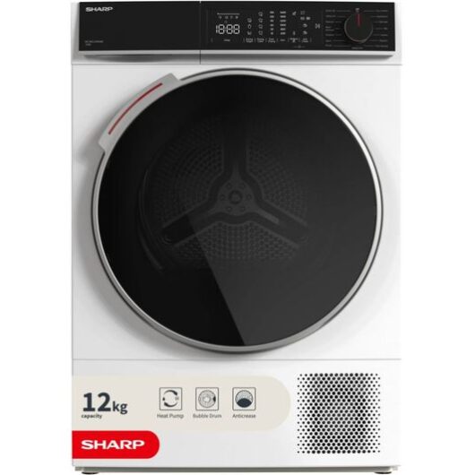 SHARP KD-NHL2S9GWE 12 kg Heat Pump Tumble Dryer - White