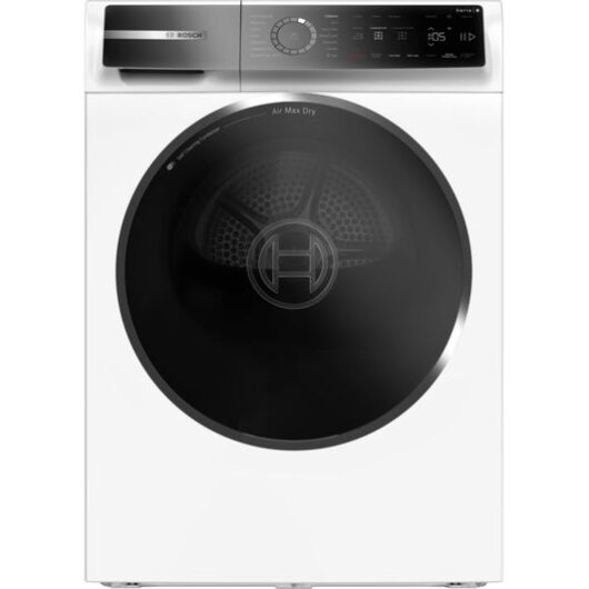 BOSCH Series 8 WRB247C9GB WiFi-enabled 9 kg Heat Pump Tumble Dryer - White