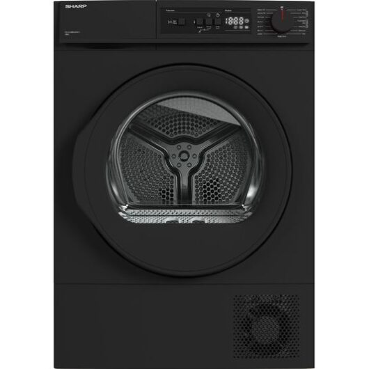 SHARP KD-NHA0S6GM1D-EN 10 kg Heat Pump Tumble Dryer - Matte Black